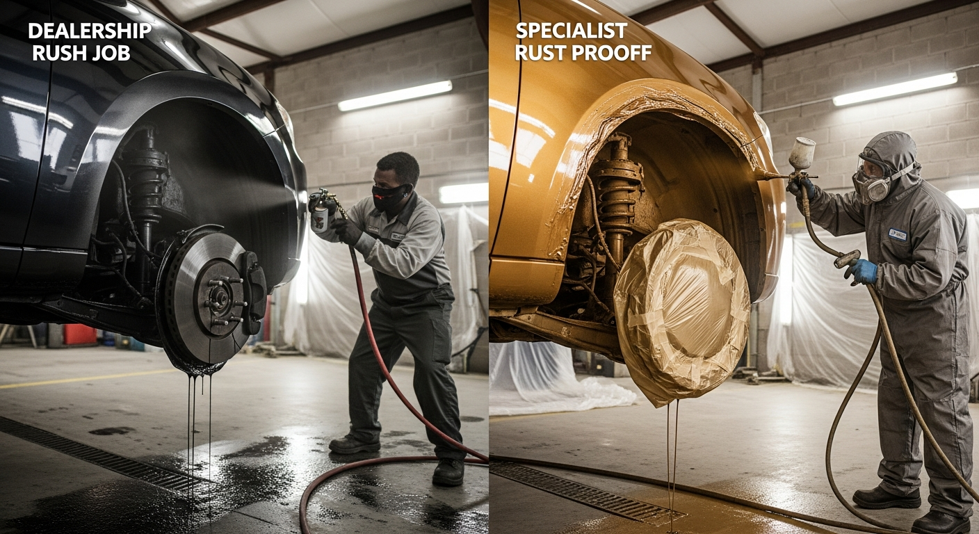 Dealership vs. Specialist Rust Proofing in Calgary: The $1,200 Question